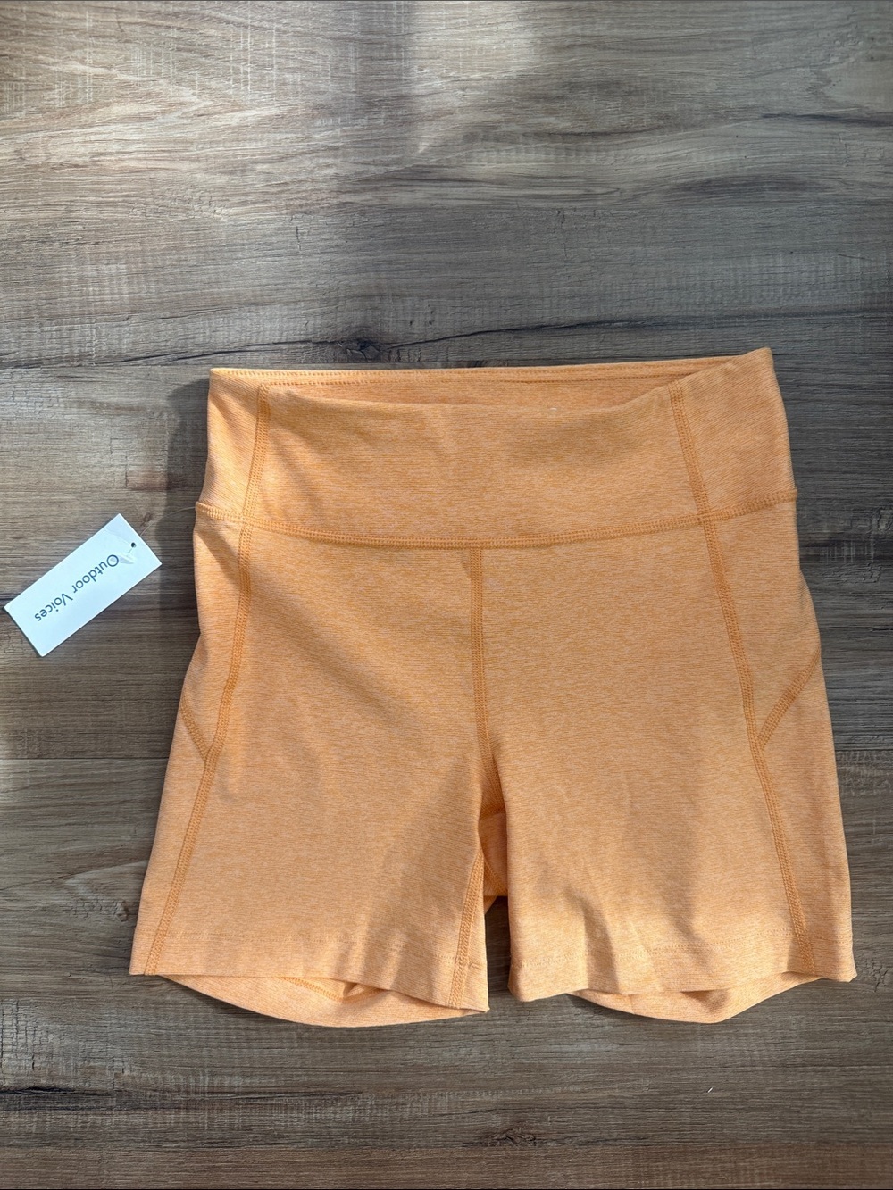 Outdoor Voices Warmup 5" Shorts Womens Small Toscana Orange Athletic Fitness NWT
